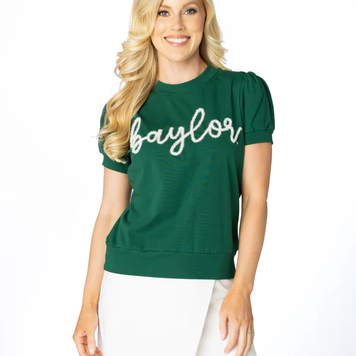 The Baylor Glitter Script Short Sleeve | BuddyLove