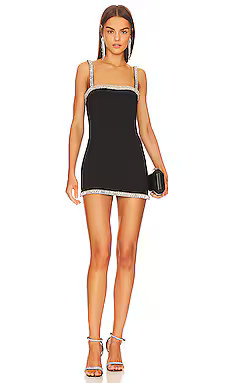 retrofete Regina Dress in Black & Silver from Revolve.com | Revolve Clothing (Global)