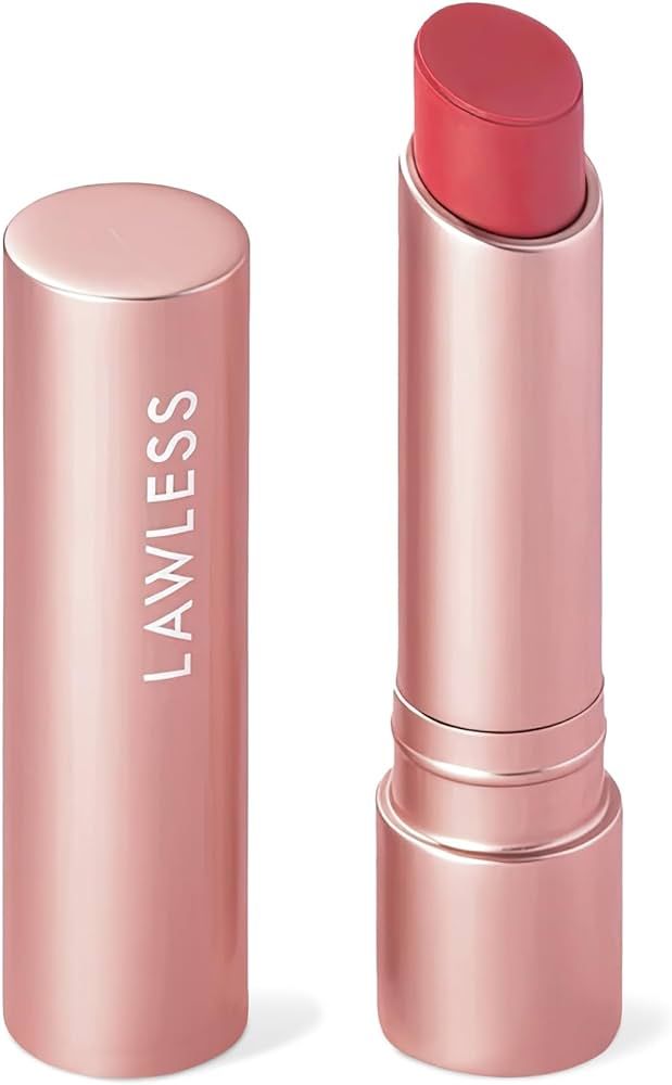 LAWLESS Forget the Filler Lip Plumping Line Smoothing Tinted Balm, Lover, Pink, 0.1 Ounce / 2.9 g | Amazon (US)
