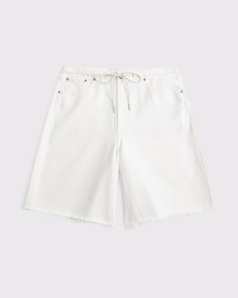 Curve Love Mid Rise Jort | Abercrombie & Fitch (US)