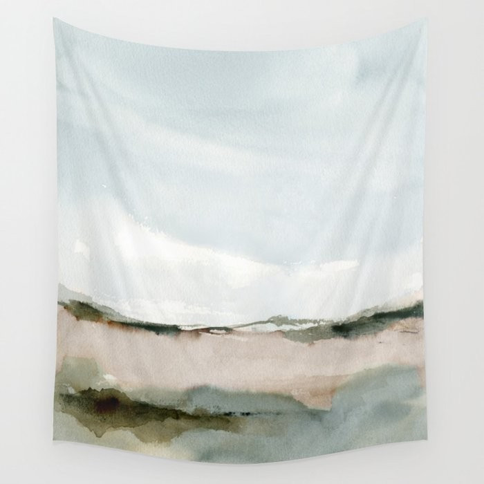 Watercolor Landscape 3 Wall Tapestry by NuuillustrationsArt | Society6