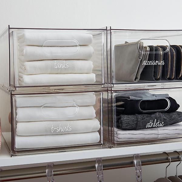 THE HOME EDIT Stackable Drawer Clear | The Container Store