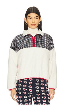Print Mix Plush Terrain Half Zip Jacket
                    
                    The Great | Revolve Clothing (Global)