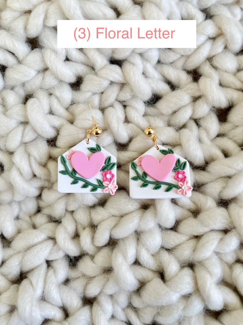 Valentine's Day Earrings  Clay Earrings  Jewelry Gifts | Etsy | Etsy (US)