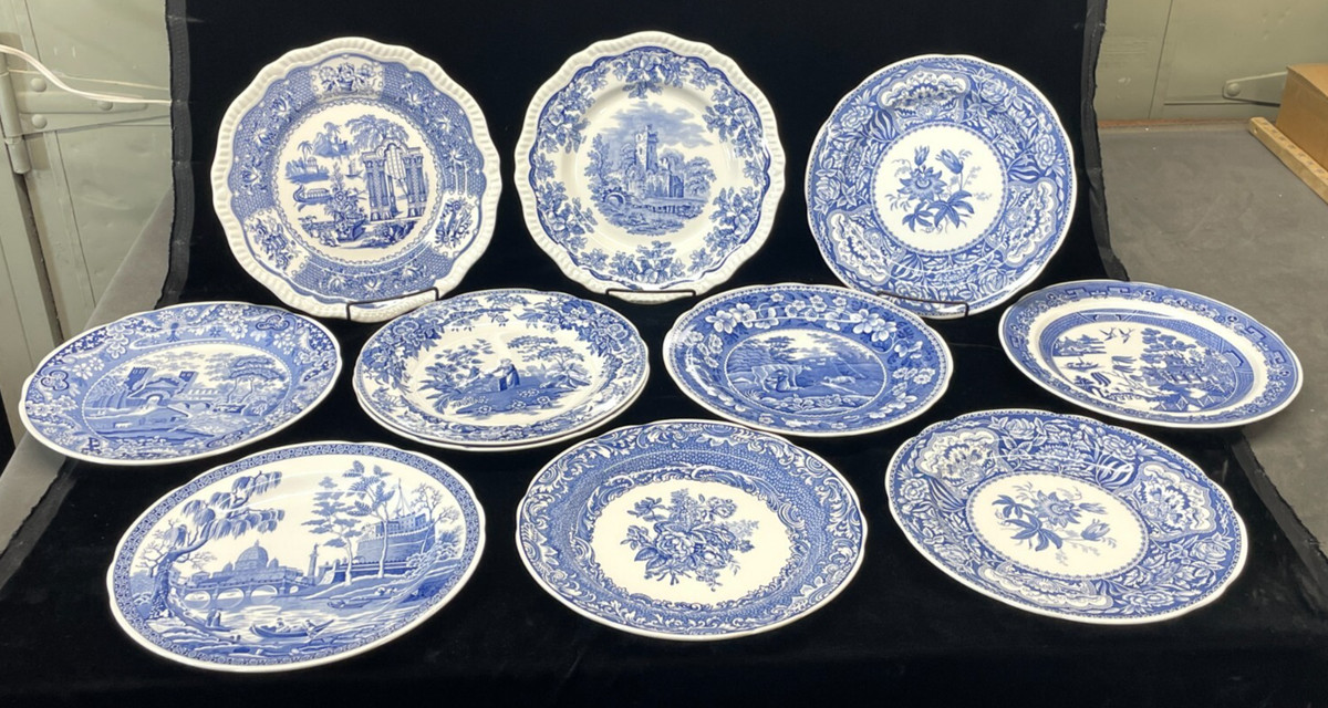 11 The Spode Blue Room Collection Dinner Plates 10.5" Superb Condition! | eBay US