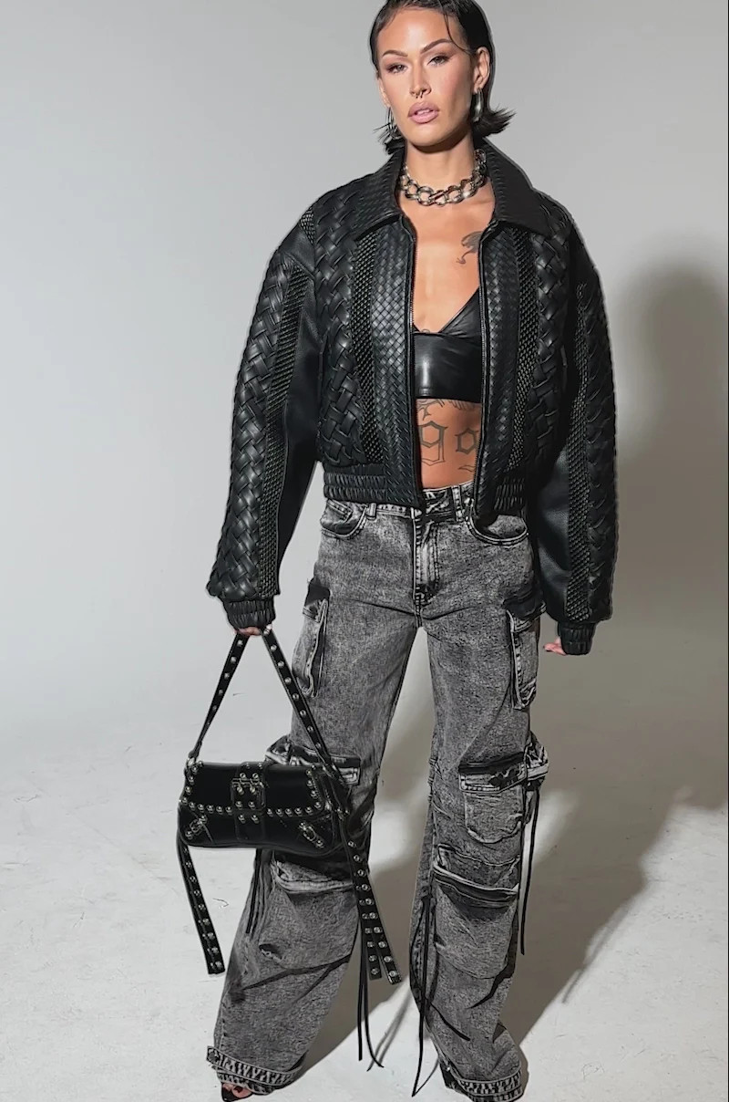 KEEP IT LOWKEY PATCHWORK BOMBER | AKIRA