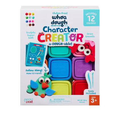 Chuckle & Roar Whoa Dough Character Creator Air Dry Clay - 12pc | Target