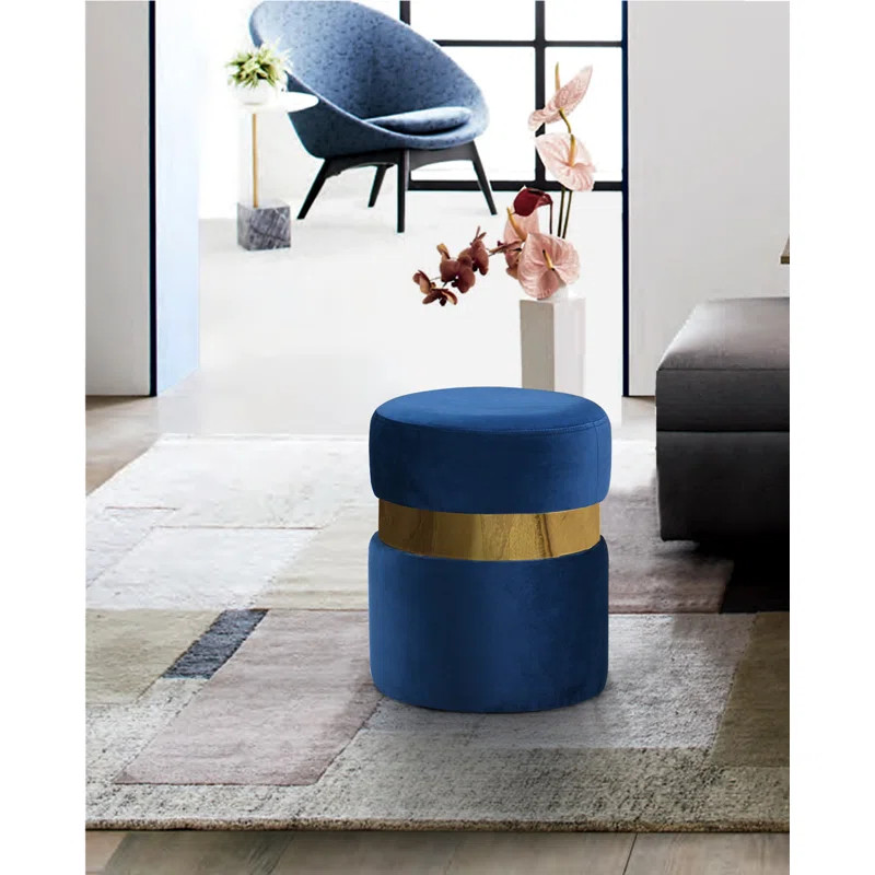 Fresno Velvet Ottoman | Wayfair North America
