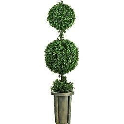 Double Ball Indoor/ Outdoor Topiary with Vase | Bed Bath & Beyond