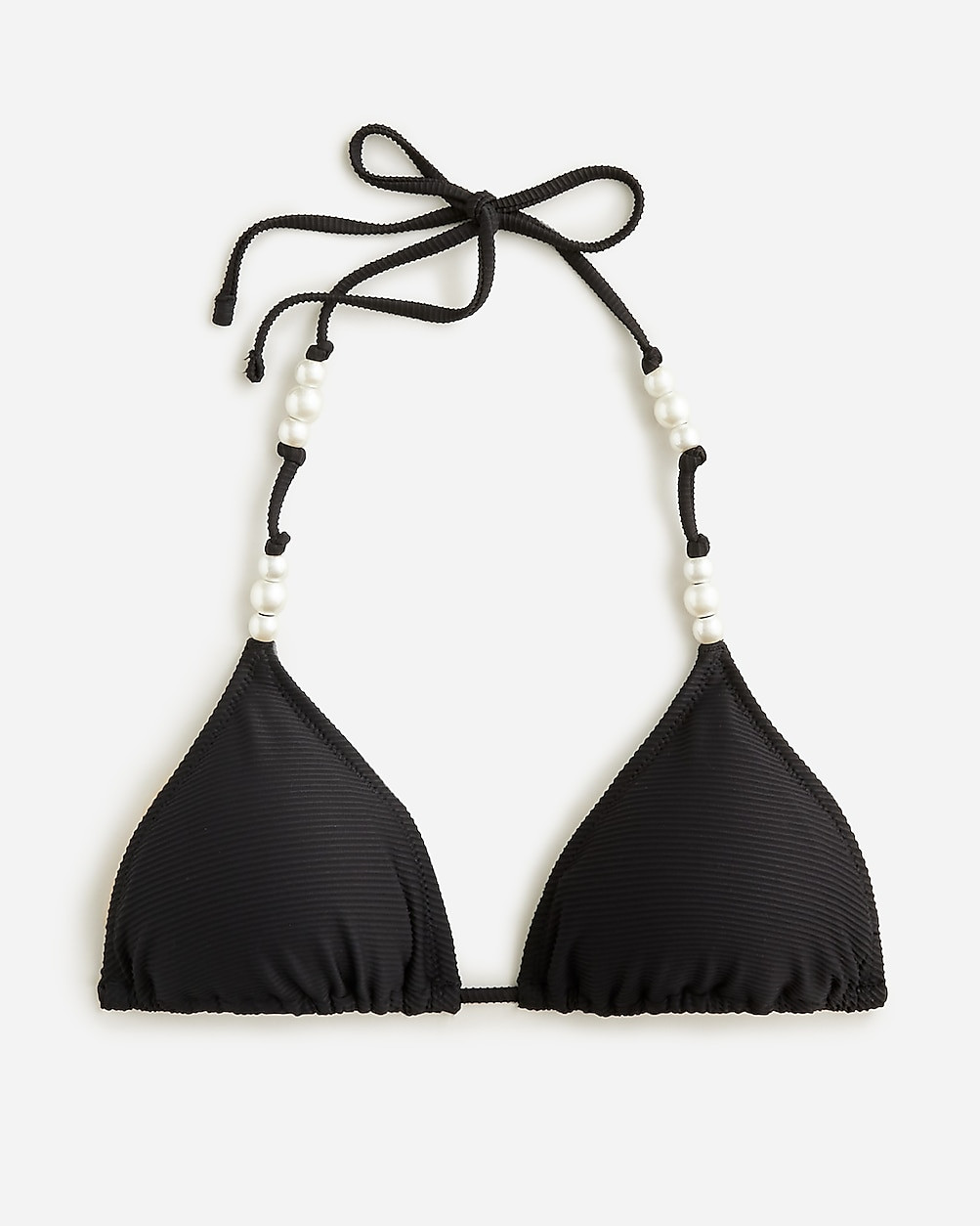 String bikini top with pearls | J. Crew US