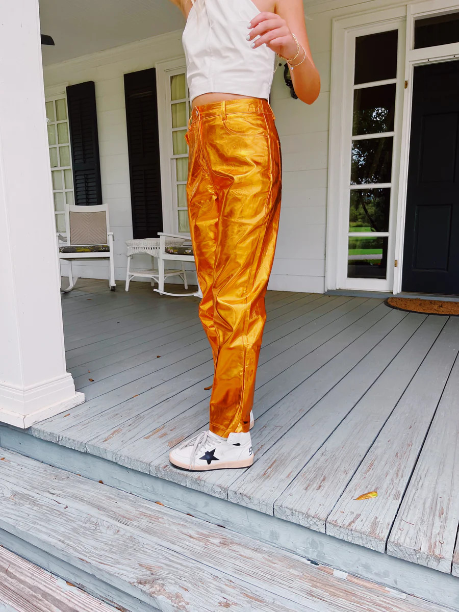 Disco Queen Pants - Bronze/Orange | Triple Threads