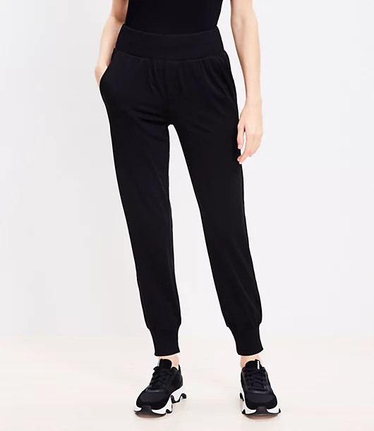 Loft Lou & Grey Ribtrim Luvstretch Joggers | LOFT