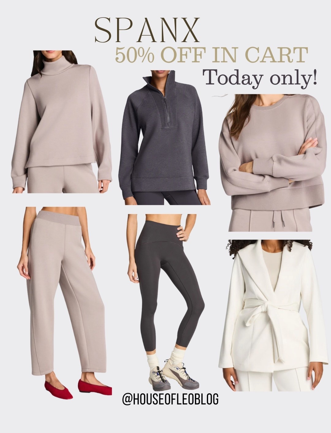 50% off in cart today only. Spanx sale 

#LTKGiftGuide #LTKSaleAlert