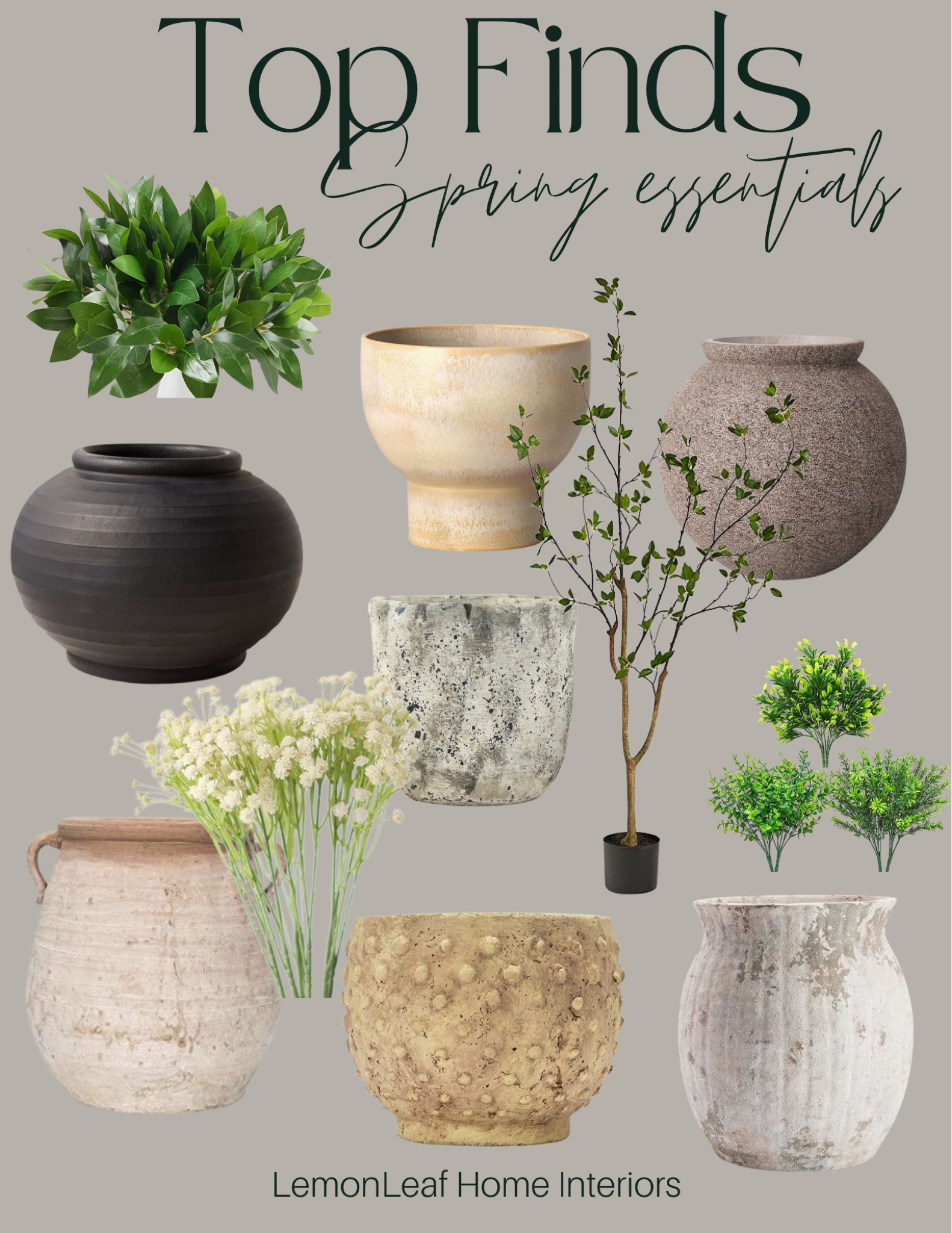 Love these planters and faux greenery for spring summer



#LTKhome #LTKstyletip #LTKunder100