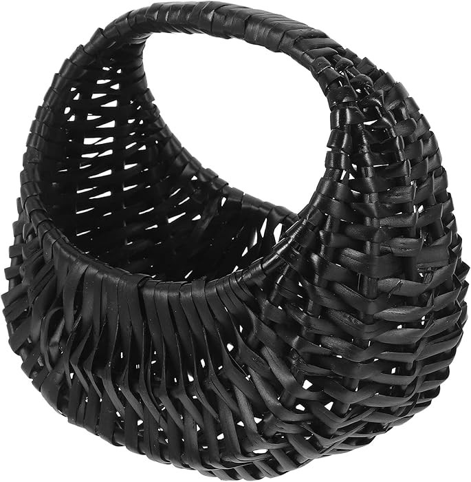 Flower Girl Basket for Wedding, Wicker Hand-woven Willow Basket with Handle, Small Rattan Picnic ... | Amazon (US)