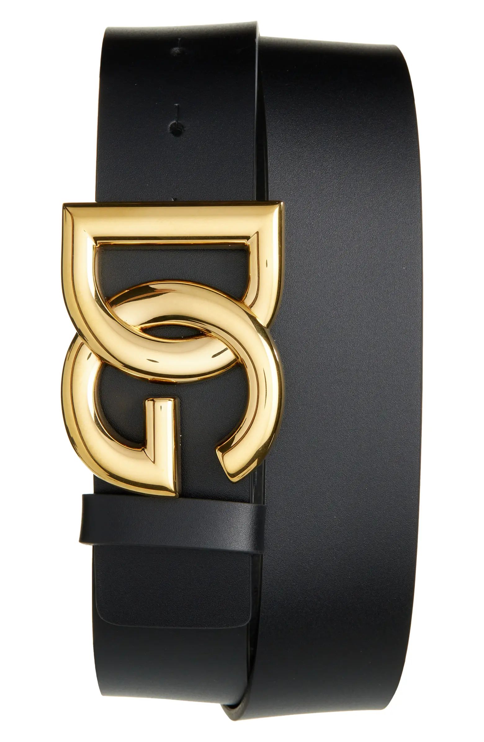 Dolce&Gabbana DG Logo Buckle Leather Belt | Nordstrom | Nordstrom