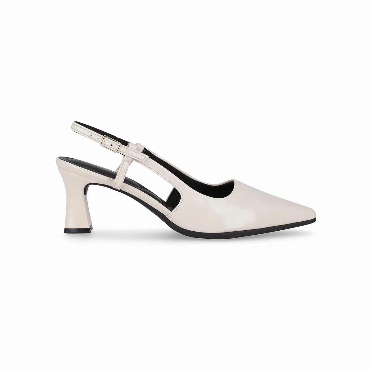 Slingback Irene Salto Alto Off White - PICCADILLY | Loja de Calçados Femininos Confortáveis | Piccadilly (BR)
