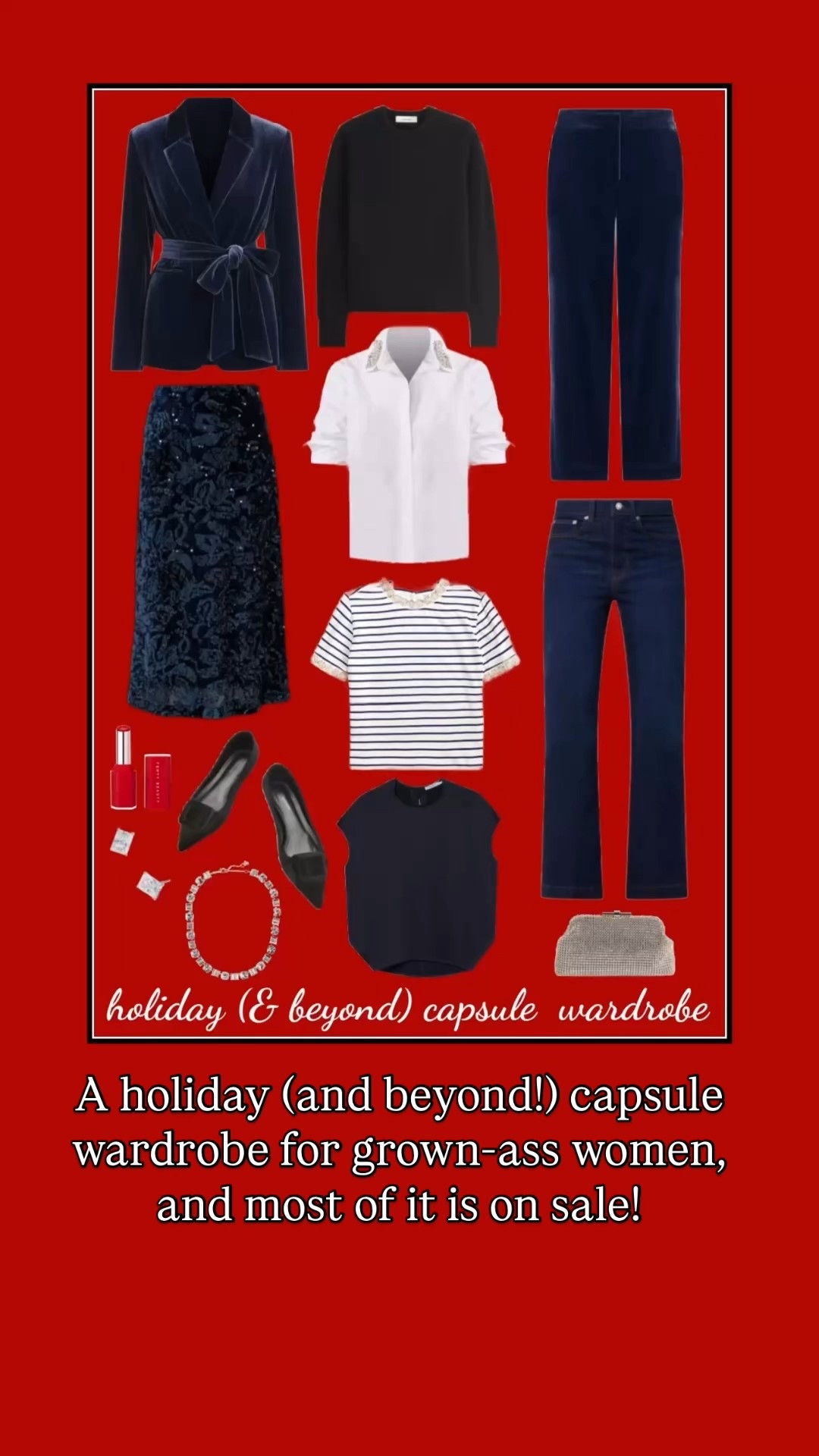 With everything up to at least a size 18 and many pieces 3X or XXXL and petite and tall options this is a versatile holiday capsule wardrobe for grown women that will have you looking fashionable far beyond the holiday season! And most everything is on sale! 

#LTKHoliday #LTKSaleAlert #LTKOver40