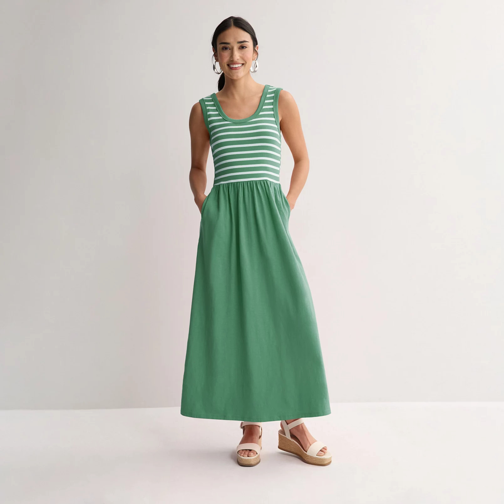 Women's Sonoma Goods For Life® Sleeveless Pockets Maxi Dress | Kohl's