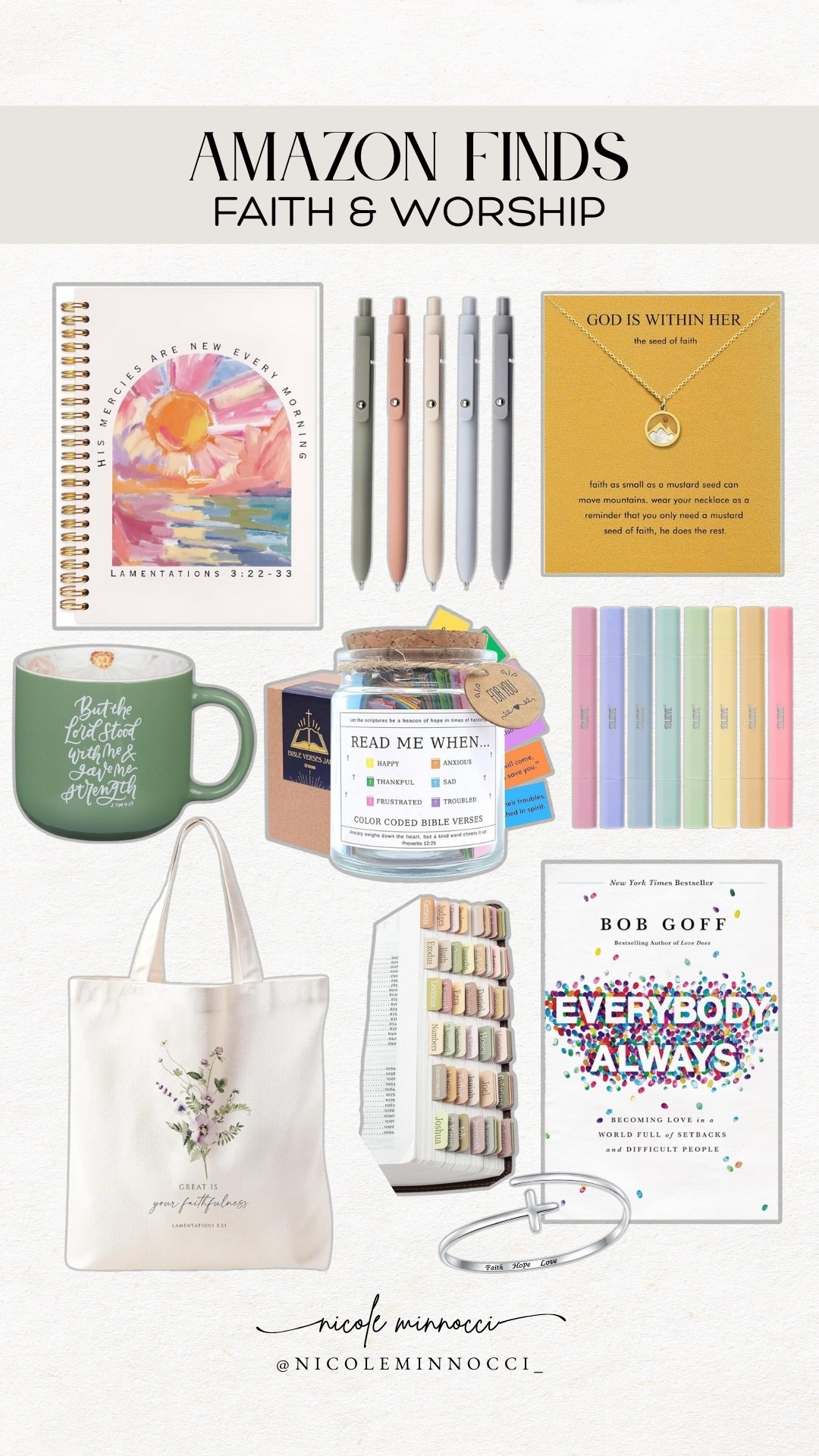 Faith finds on Amazon!

Bible study, journaling, religious gifts. 

#LTKmorningroutine #LTKselfcare #LTKGiftGuide