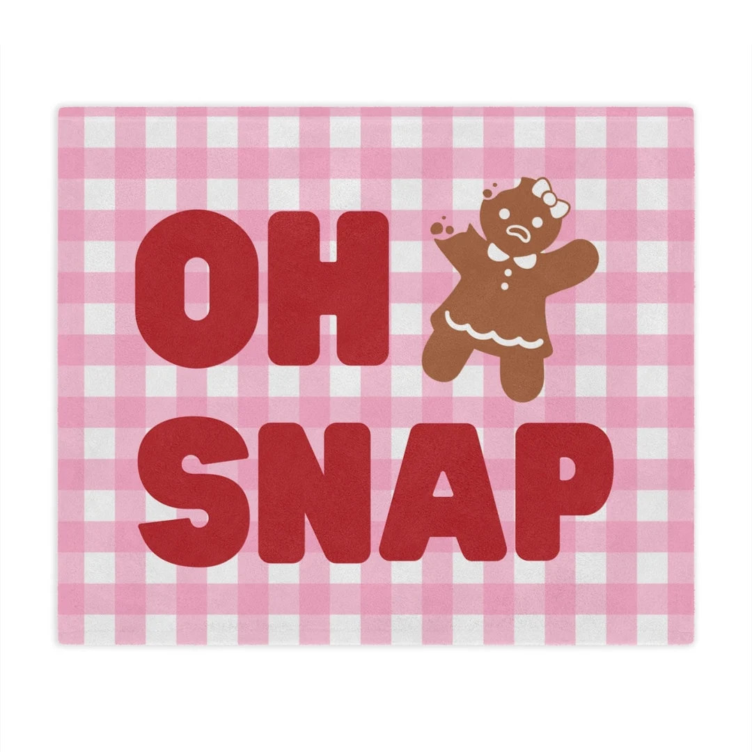 Gingerbread Throw Blanket Gingerbread Christmas Decor - Etsy | Etsy (US)