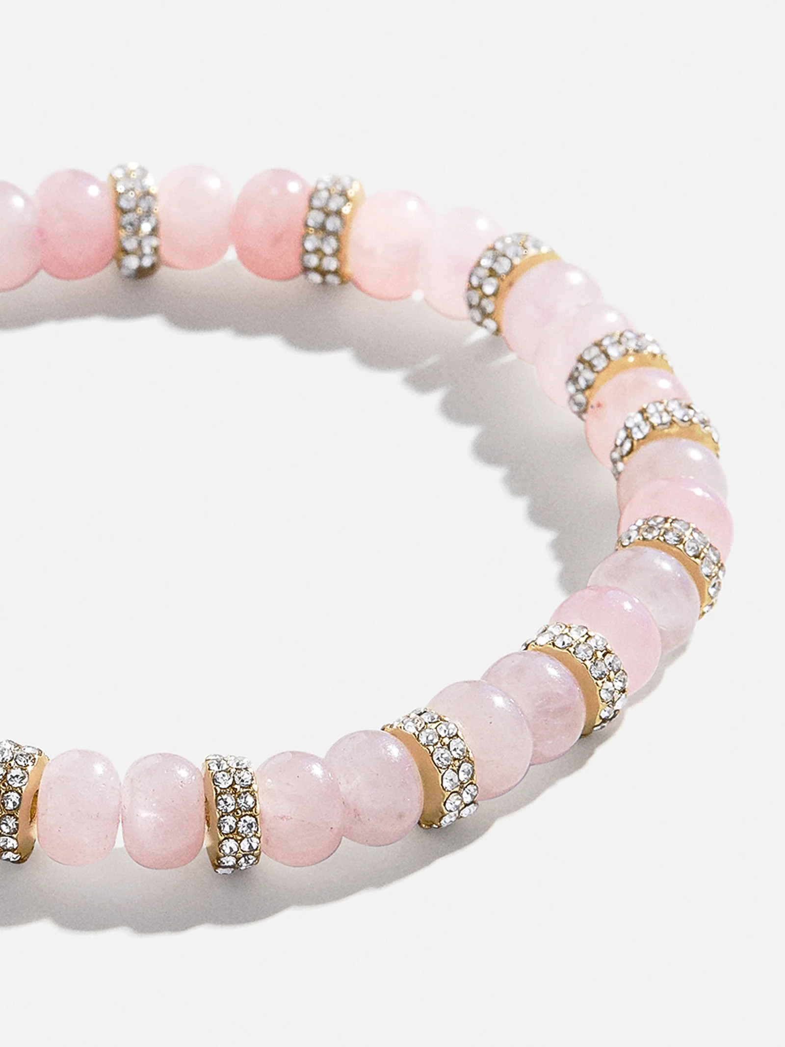 Semi Precious and Pave Stretch Bracelet - Pink | BaubleBar (US)