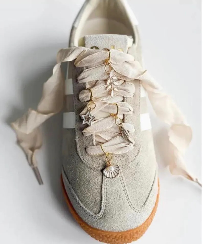 Ivory Laces Fish Shell Charms Shoe Lace Set - Etsy | Etsy (Global)
