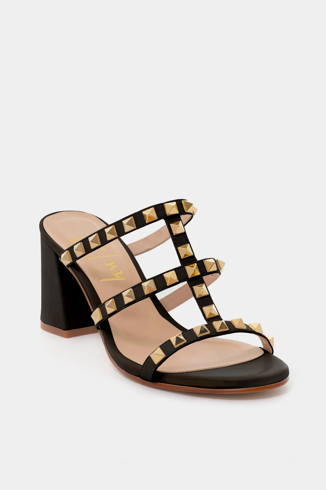 Black Foster Stud Sandals | Tuckernuck (US)