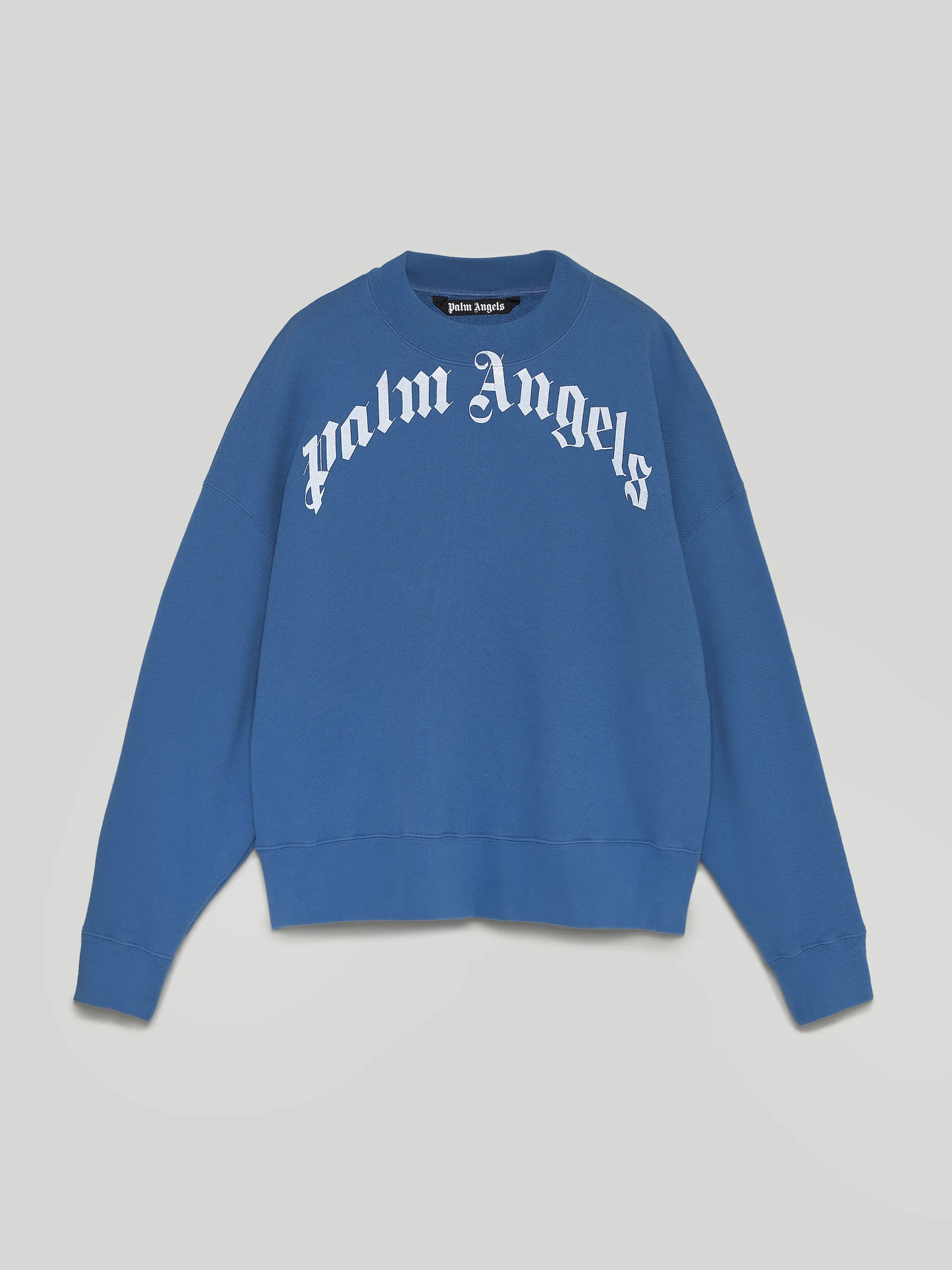 CURVED LOGO SWEATSHIRT - Palm Angels® Official | Palm Angels