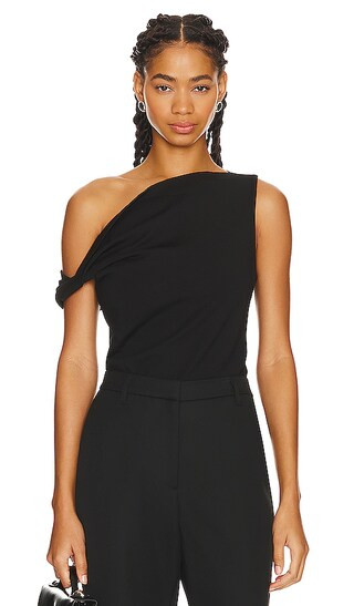 Irina One Shoulder Top in Black | Revolve Clothing (Global)
