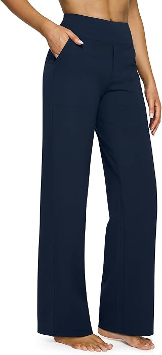 G4Free Yoga Pants for Women Wide Leg Pants with Pockets High Waisted | Amazon (US)