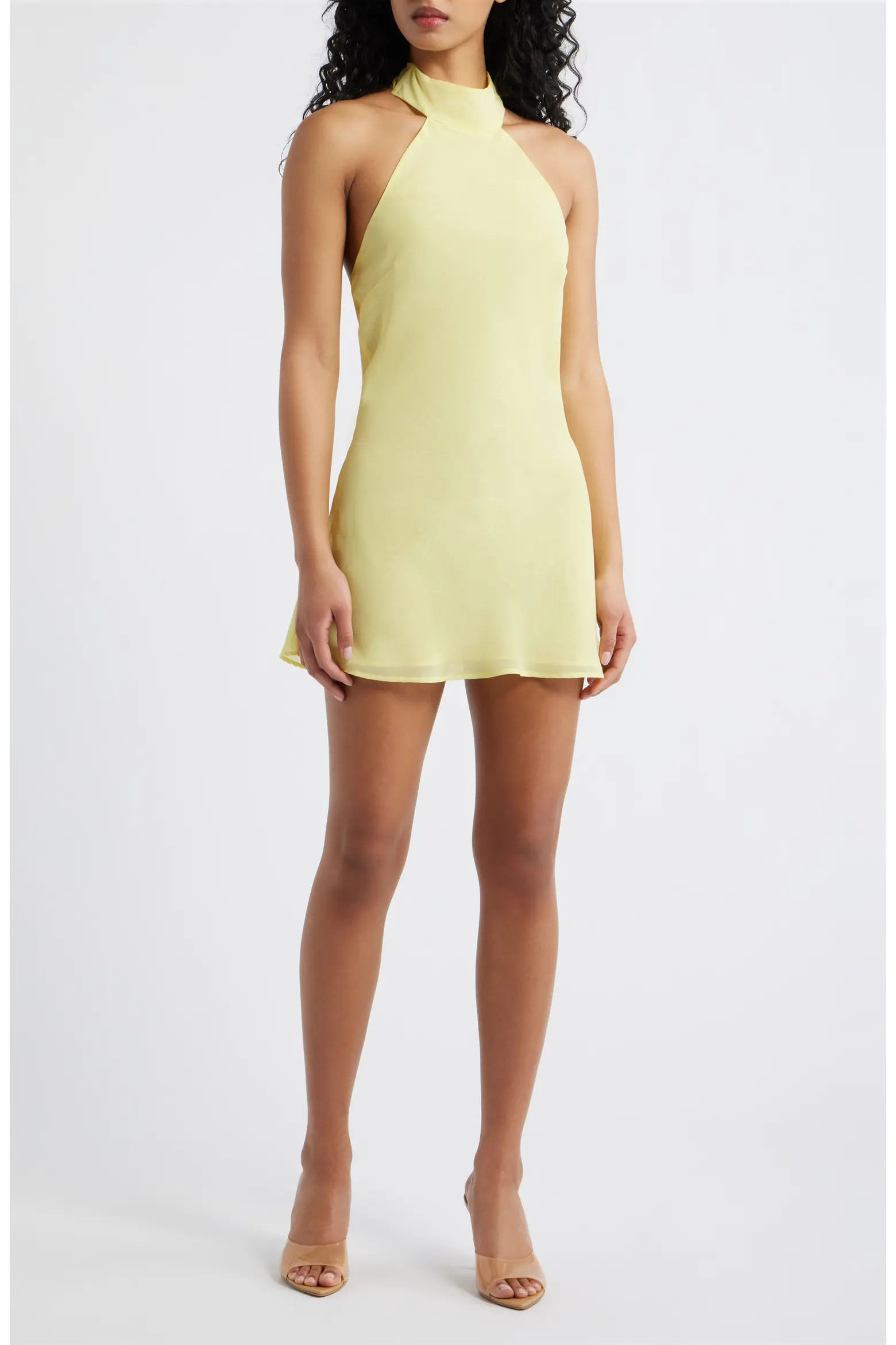 Bella Venice Piper Halter Neck Minidress (Women) | Nordstrom | Nordstrom