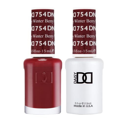 DND Gel Polish Set - 1 each of Red Gel Polish and Red Nail Polish, 754 Winter Berry, 0.5 Fl Oz | Amazon (US)
