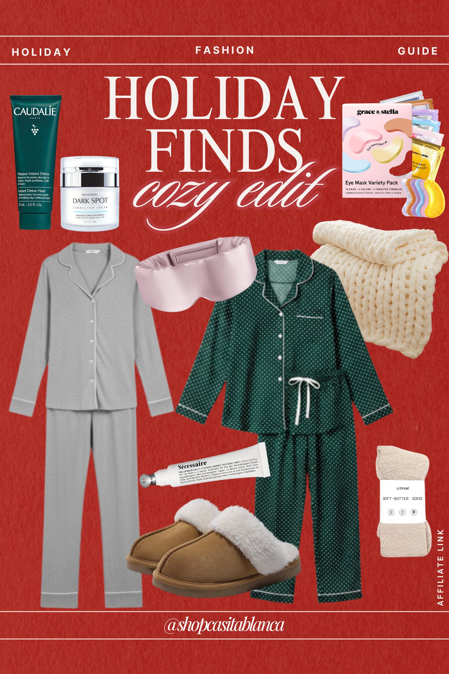 ✨ Cozy holiday finds worth gifting (or keeping).
This board is filled with soft pajamas, warm textures, and little self-care favorites that make winter nights feel extra cozy. Perfect for gifting, hosting, or treating yourself this season.🤍

#AmazonFashion #AmazonStyle #AmazonOutfits #LTKStyle #LTKFashion #HolidayStyle #WinterOutfits #FallFashion #AmazonFinds #LTKHoliday 

 #LTKHoliday #LTKSeasonal #LTKFindsUnder50