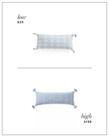 High / Low : Light Blue Lumbar Pillow with texture and tassels

#LTKfindsunder50 #LTKhome #LTKstyletip