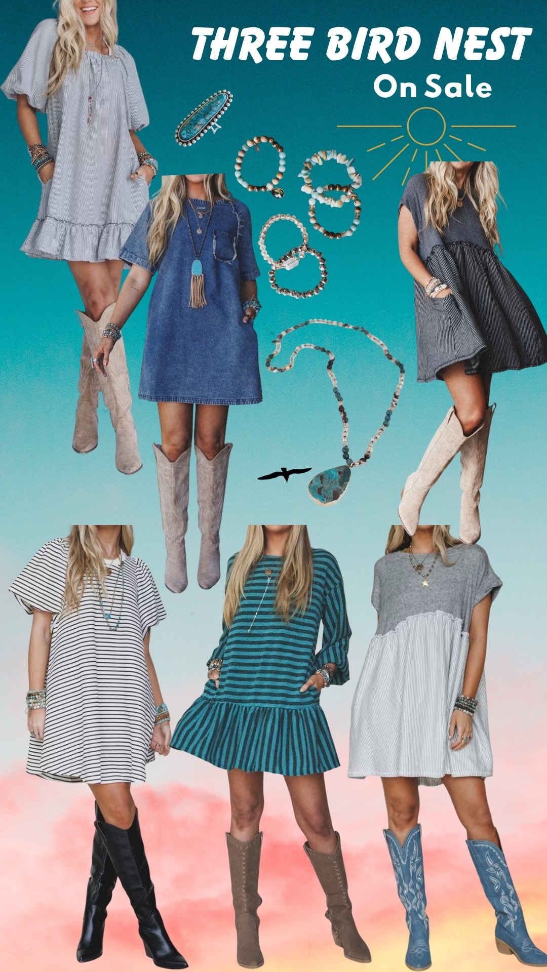 Three Bird Best Sale! If anything it’s on sale that you see on website save with my code MANDIE20MAULDIN 
 