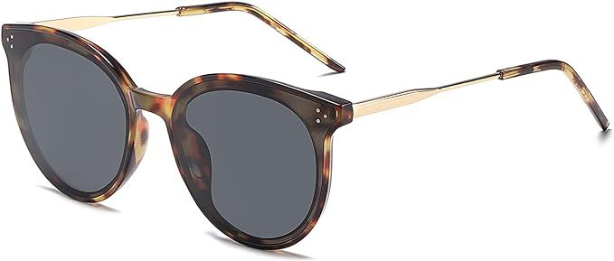 SOJOS Classic Round Sunglasses Womens Mens Retro Vintage Shades Trendy Oversized Sunnies SJ2068 | Amazon (US)
