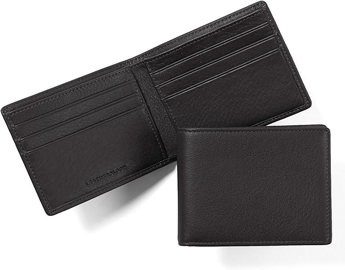Leatherology Thin Bifold Wallet for Men – Slim Front Pocket Wallet with 6 Card Slots, Bill Comp... | Amazon (US)