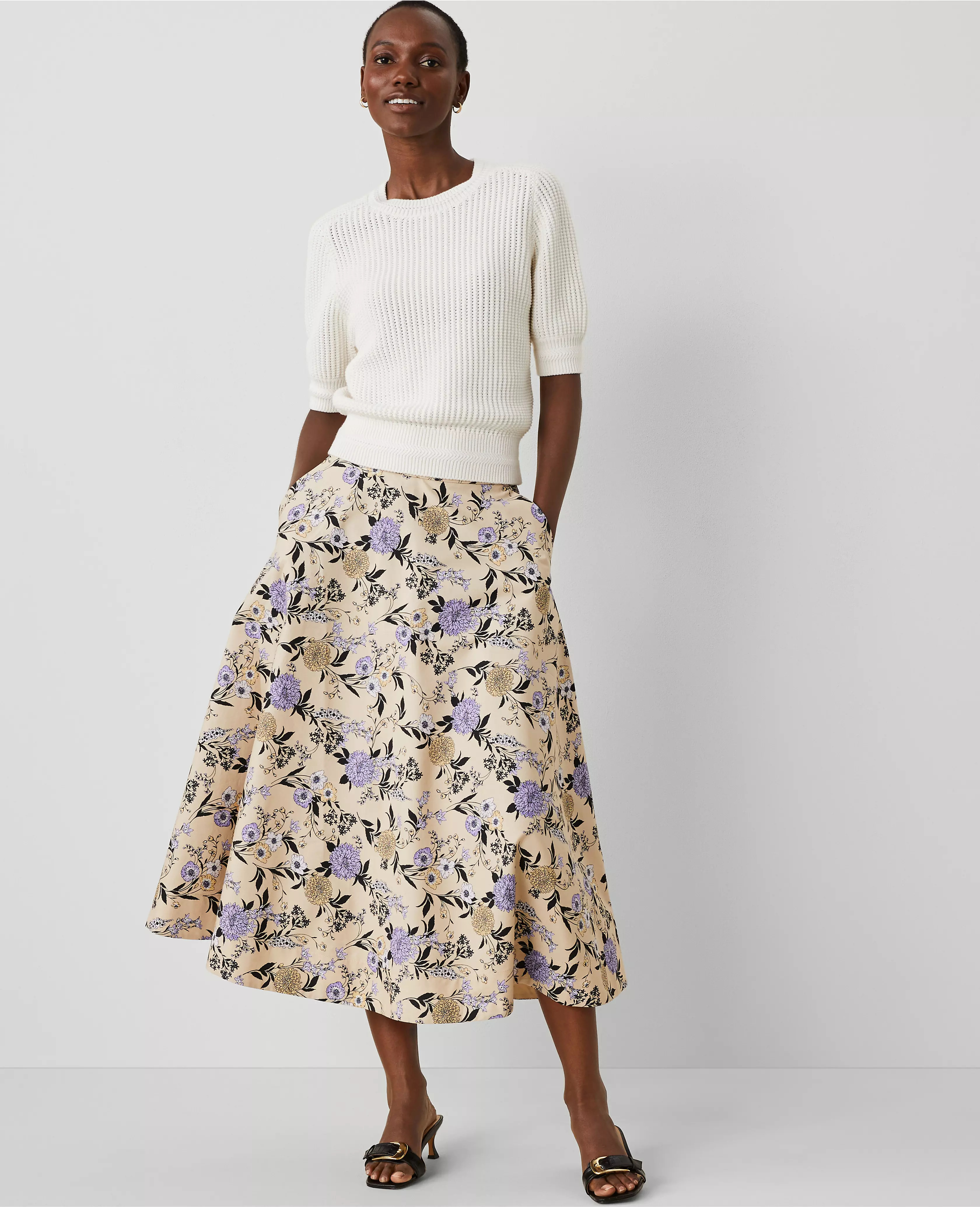 Floral Full Skirt | Ann Taylor