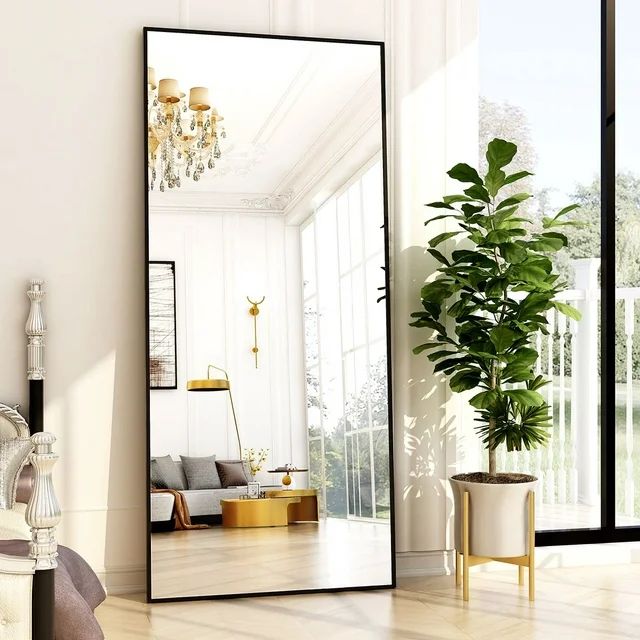 BEAUTYPEAK 76"x34" Oversized Full Length Mirror Rectangle Wall mirror Floor Mirrors for Leaning, ... | Walmart (US)