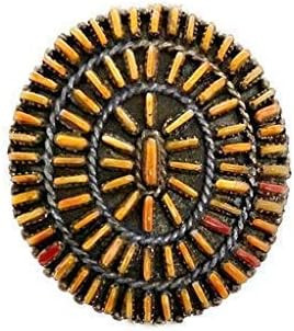 Genuine Spiny Oyster Statement Ring, Sterling Silver, Zuni Tribe Native American Handmade, Artist... | Amazon (US)