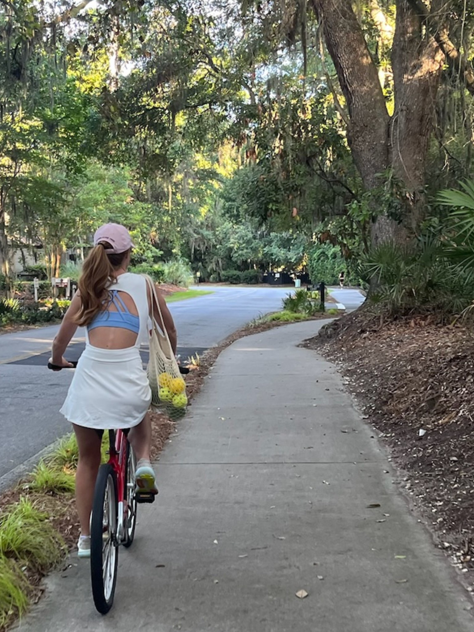 Biking to play pickleball on HHI 🎾🏓 Wearing a size small.

Currently on sale for 50% off!!!! Discount automatically applied to cart.

#LTKSaleAlert #LTKActive #LTKTravel