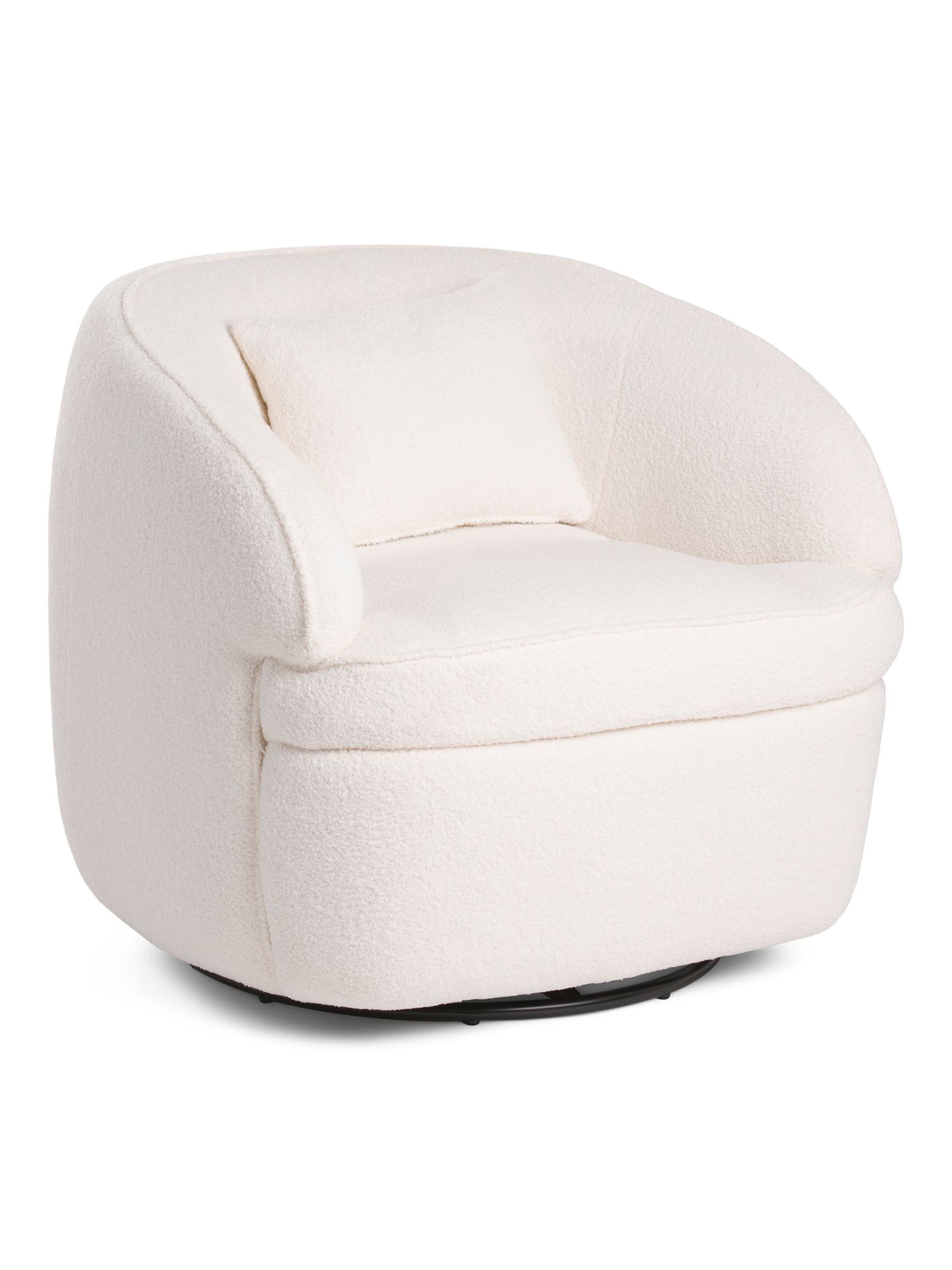 Boucle Swivel Chair | TJ Maxx