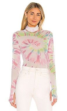 AFRM Zadie Top in Blanc Spiral Tie Dye from Revolve.com | Revolve Clothing (Global)