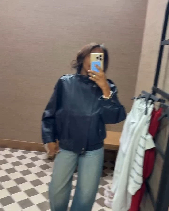 Wow. This jacket is EVERYTHING 🔥 and in navy?!?! Sooo special! This is one of those jackets that takes your fall wardrobe to the next level. It’s also under $170! It also comes in brown and black but this navy is soooo unique. I’m wearing a medium here.

#LTKootd #LTKOver40 #LTKgrwm