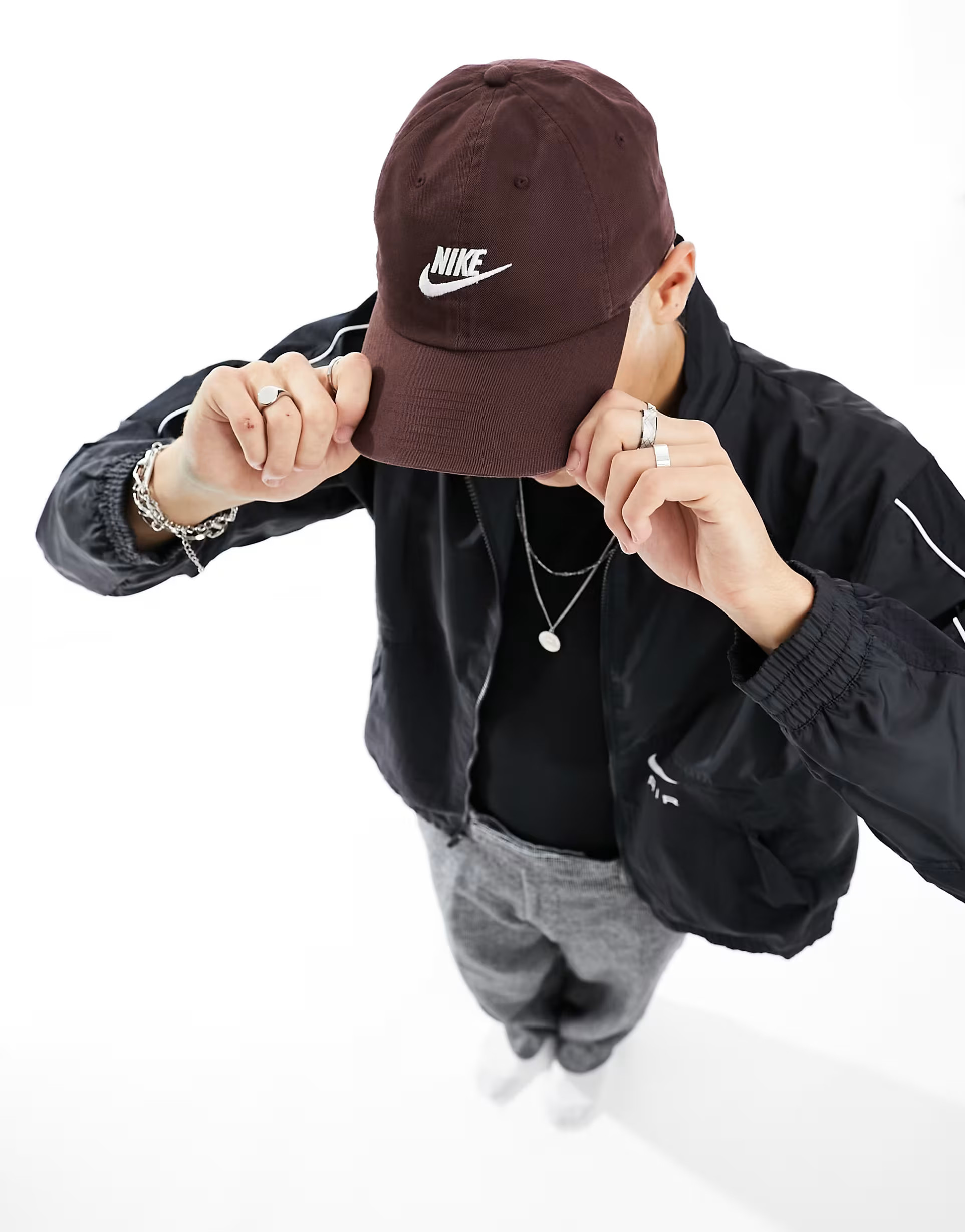 Nike Club logo cap in brown | ASOS (Global)