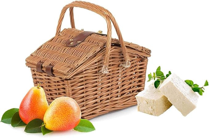 Wrenbury Traditional Willow Picnic Hamper, Small, Picnic Basket for 2 | Willow Shopping Basket Pi... | Amazon (UK)