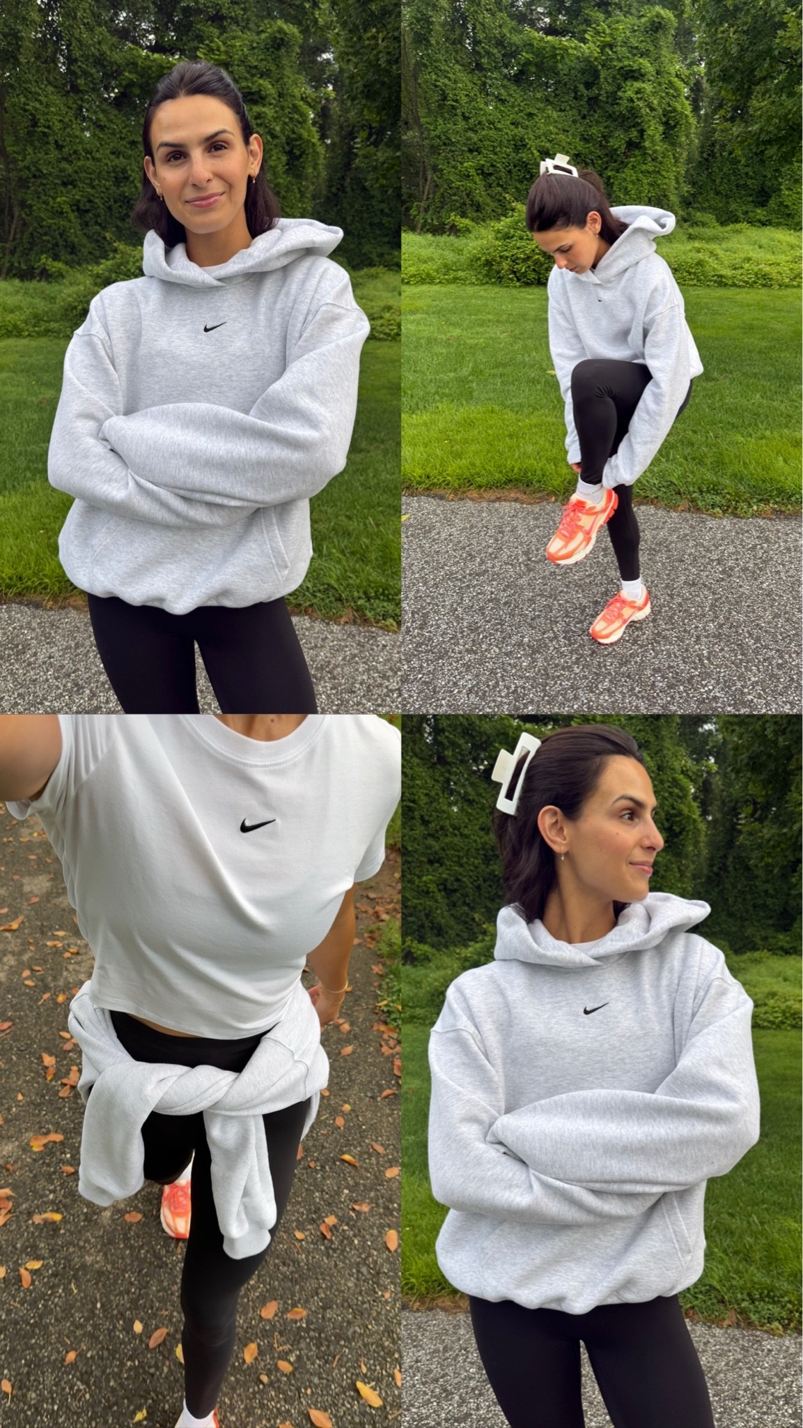 the  @nikesportswear studio fleece medium weight & oversized fit! wearing size small #teamnike