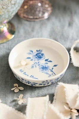 Let Love Bloom Ceramic Trinket Dish | Anthropologie (US)
