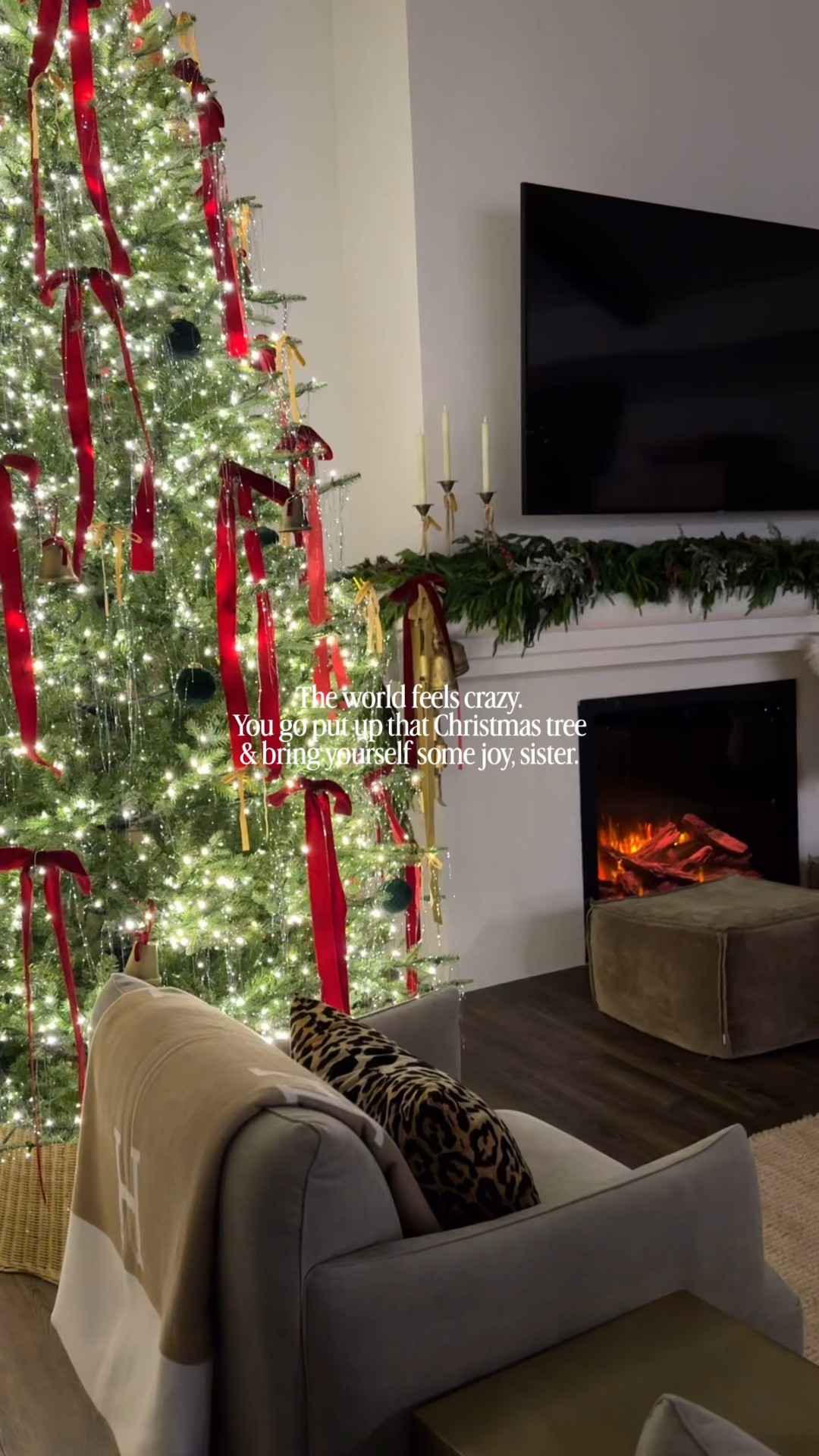 Christmas fireplace mantel garland decor Christmas tree Ralph Lauren Christmas traditional Christmas nostalgic Christmas decor tree ribbons bows ribbon viral Christmas tree 

#LTKHome #LTKSeasonal #LTKHoliday